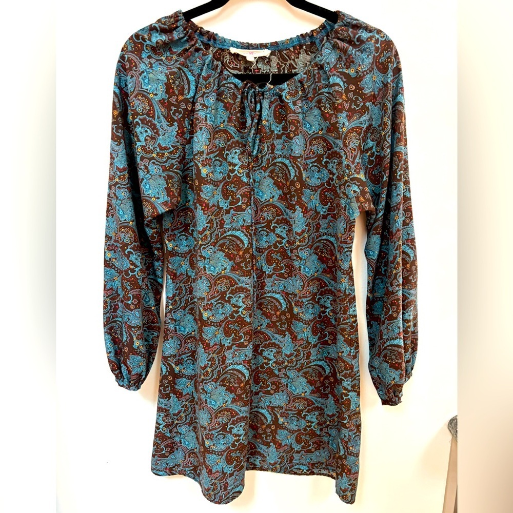Vintage paisley altard state shift dress, size medium